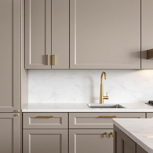 Classic taupe shaker kitchen
